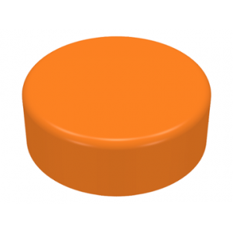 Tegel, Rond 1x1 Orange